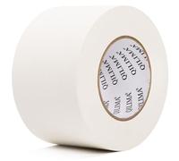 QILIMA Gaffer Blanco Cinta adhesiva No Reflectante y Fácil de Desgarrar Cinta Gaffer-75MMX55M Multi-Purpose Professional Grade Tape with No Residue