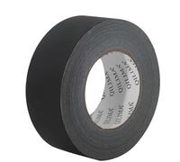 QILIMA Gaffer Negro Cinta adhesiva No Reflectante y Fácil de Desgarrar Cinta Gaffer-50MMX55M Multi-Purpose Professional Grade Tape with No Residue