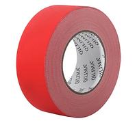 QILIMA Gaffer Rojo Cinta adhesiva No Reflectante y Fácil de Desgarrar Cinta Gaffer-50MMX55M Multi-Purpose Professional Grade Tape with No Residue
