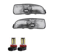 QILINGS Faro Principal Para Skoda Para Superb Para MK2 2008-13 Parachoques Delantero Luz Antiniebla Con Bombilla 3T0941699 3T0941700 Lámpara Antiniebla Luz Circulación Diurna Coche(With L10 White)