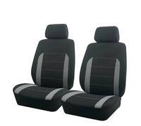 QILINGS Fundas Universales Asientos Coche Compatibles Mayoría SUV Camionetas Fabricadas Poliéster Juego Completo Accesorios Interior Funda Asiento Coche Ajuste Universal(Gray 2 Seat)