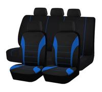 QILINGS Fundas Universales para Asientos Coche Poliéster Compatibles Mayoría SUV Camionetas Airbag Incluyen Accesorios Funda Interior Funda Asiento Coche Ajuste Universal(Blue 5 Seat)