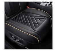 QILINGS para KIA para Sportage para Ceed para Rio para Niro para Optima para Soul para Forte para Spectra para Sorento Cojín Cuero PU Funda Asiento Coche Ajuste Universal(K Black Beige 1 Seat)