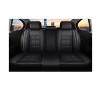 QILINGS para Scenic 2, Funda Universal Cuero Sintético Asiento Detalles Interiores Accesorios Interior Coche Funda Asiento Coche Ajuste Universal(B Black Rear Row)