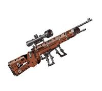 QiLumier Juguete de construcción Creativo, Bloques de construcción de Rifle de Francotirador 98K, Adecuado como Juguete/Regalo/Objeto de colección.