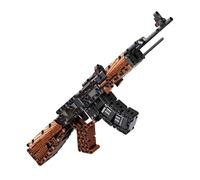 QiLumier Juguete de construcción Creativo,Bloques de construcción del Rifle de Asalto AK47, Adecuado como Juguete/Regalo/Objeto de colección.