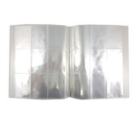 QILZO Album Cartas 30 páginas, Album Cromos, 270 cuadrículas, para 540 Cartas, Cromos, Álbum Transparente 30 x 23.5 x 2.3 cm