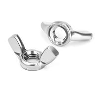 QIMEI-SHOP 20 Piezas Tuercas Mariposa M8 Acero Inoxidable 304 para Bricolaje Jardín Muebles y Reparaciones DIN 315