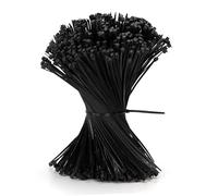 QIMEI-SHOP 500 Piezas Bridas Plastico para Cables Negro 200mm x 2,5mm Sujetacables Eléctricos para Gestión de Cablesde Jardinería