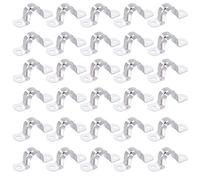 QIMEI-SHOP Abrazadera de Tubo 20mm Abrazaderas Metalicas para Tubos Abrazadera Tubo en Forma U de Acero Inoxidable 304 para Anillo de Conexión Manguera Sujetador 30 piezas