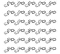 QIMEI-SHOP Abrazaderas Metalicas para Tubos 8mm Abrazadera Tubo en U de Acero Inoxidable 304 para Tubos de Agua Manguera Sujetador 30 Piezas