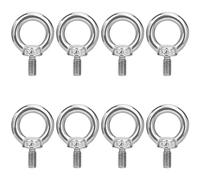 QIMEI-SHOP Anillos de Elevación M5 Cancamo Pernos de Ojo Tornillos de Argollas de Acero Inoxidable 304 para Colgar y Fijar 8 Piezas