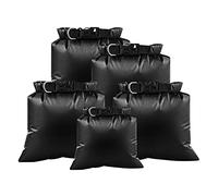 QIMEI-SHOP Bolsa Impermeable 1.5L 2.5L 3L 3.5L 5L Bolsas Estanca Ligero para Acampar Viaje Kayak Rafting Senderismo Deportes al Aire Negro 5 Piezas