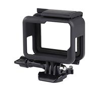 QIMEI-SHOP Carcasa Protectora Compatible con GoPro Hero 7/6/5/(2018) Black Marco Montura con Instale la Base y los Tornillos Negro