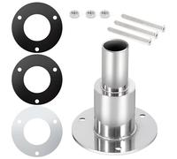 QIMEI-SHOP Escape del Calentador Diésel de Acero Inoxidable 316 Accesorios de Tubo de Escape para Tubo de 24mm Calentadores de Estacionamiento Diésel Coche Barco Camión Recta