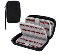 QIMEI-SHOP Funda para Almacenamiento de Tarjetas de Juego para Nintendo Switch Estuche de Tarjetas de Juego Portátil a Prueba de Golpes con 80 Ranuras