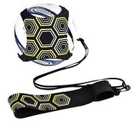 QIMEI-SHOP Fútbol Trainer, Equipo de Entrenamiento de fútbol Manos Libres Práctica en Solitario con cinturón Cuerda elástica Universal Se Adapta a # 3# 4# 5 balones de fútbol para niños Adultos