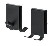 QIMEI-SHOP Ganchos para Ducha de Mampara Ganchos Toalla Acero Inoxidable Ganchos de Baño Uso como Toallero y Soporte para Rasqueta para Cristal de 4 a 10 mm 2 Piezas