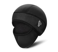 QIMEI-SHOP Gorro de Casco de Ciclismo Invierno Gorro de Bicicleta a Prueba de Viento con Mascarilla Elástico Casco Forro para Moto Esquí Correr Deporte al Aire Libre