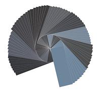 QIMEI-SHOP Papel de Lija Seco Agua 400 600 800 1000 1200 1500 2000 2500 3000 Grano Surtido 20 x 9.3 cm para Lijado de Automóviles Muebles Madera Metales 72 Piezas