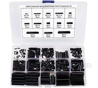 QIMEI-SHOP Pasadores de Resorte Ranurados de Acero al Manganeso Pasador Tensión Divididos Surtido kit M1.5 M2 M2.5 M3 M4 M5 M6 con Caja 390 Piezas