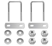 QIMEI-SHOP Perno en U Cuadrado Pernos en Forma de U de Acero Inoxidable con Tuercas y Placas para Fijación de Tubería 35 mm de Ancho Interior M6 35x70 mm