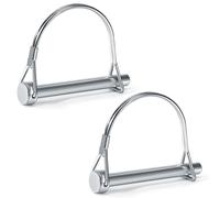 QIMEI-SHOP Pin de Bloqueo de Alambre Pasador de Seguridad Acero Galvanizado Pasador de Bloqueo Remolque Acoplador para Grandes Césped Jardín M12 x 70 mm 2 Piezas