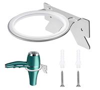 QIMEI-SHOP Soporte de Secador de Pelo Montado en Pared Estante Secador de Pelo de Acero Inoxidable para Baños, Dormitorios Aseos Barberías