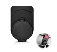 QIMEI-SHOP Soportes para Gafas de Coche de Cuero Clip de Gafas de Sol para Visera de Coche Universal con Ranura para Tarjetas Billete Negro 1 PCS
