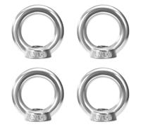 QIMEI-SHOP Tuerca de Anilla M10 Tuercas de Anillo de Acero Inoxidable 304 Anillos Ojales de Elevación para Accesorios de Elevación 4 Piezas