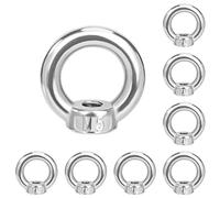 QIMEI-SHOP Tuerca de Anilla M5 Tuercas de Anillo de Acero Inoxidable 304 Anillos Ojales de Elevación para Accesorios de Elevación 8 Piezas
