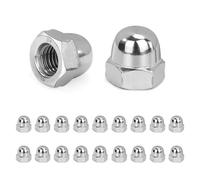 QIMEI-SHOP Tuercas Ciegas Hexagonales M8 Tuercas de Sombrerete de Acero Inoxidable Tuerca Bellota para Tornillos Pernos Roscados Varillas Roscadas según DIN 1587 20 Piezas