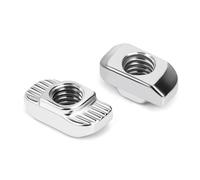 QIMEI-SHOP Tuercas T M6 Tuercas de Ranura en T en Acero Carbono para Perfiles de Aluminio Serie 3030 Ranuras de 8mm 40 Piezas