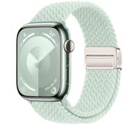 Qimela Sport Solo Loop compatible con Apple Watch Band de 38 mm, 40 mm, 41 mm, 42 mm, 44 mm, 45 mm, 49 mm, para mujeres y hombres, pulsera trenzada de nailon elástico ajustable para iWatch Series SE 9