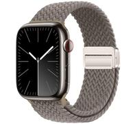 Qimela Sport Solo Loop compatible con Apple Watch Band de 38 mm, 40 mm, 41 mm, 42 mm, 44 mm, 45 mm, 49 mm, para mujeres y hombres, pulsera trenzada de nailon elástico ajustable para iWatch Series SE 9