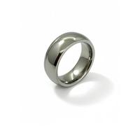 Qimorū Anillo de atención plena - Regalo para tu persona favorita y novia - Anillo de amistad con significado personal - Anillo de acero inoxidable plateado pulido, fácil de limpiar, 64, Acero