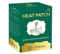 QiMoxa Parche térmico natural para cuello, hombros, espalda, codo, articulación, músculo, calambres, moxibustión, almohadillas térmicas de energía vital penetran en paquetes de acción rápida y