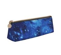 QIN&ZHENG Blue Universe Space Galaxy Print Fashion triangular Funda de piel ligera Organizador compacto, Blanco, One Size, Elegante, blanco, talla única, Elegante