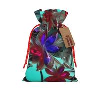 QIN&ZHENG Bolsa de regalo personalizada con cordón para mujer, diseño de vidrieras, Navidad, cumpleaños, 1 pieza