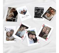 qin1gta7i Cartas de juego personalizadas con foto, libro de invitados de boda, alternativa de libro de invitados, 52 fotos personalizadas