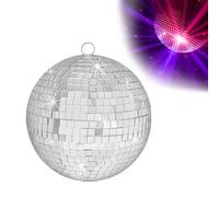 QINERSAW Bola de Espejo Plateada de 15 Cm de Diámetro, Decoración para Fiestas, Carnaval, Cumpleaños, Fiesta Temática, Espuma Navideña