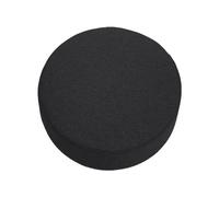 qing yun Almohadillas redondas gruesas para silla, cojín de asiento para silla de comedor, jardín, cojín redondo para oficina, cocina, hogar, jardín (40 x 40 x 3 cm, negro)