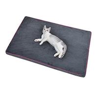 qing yun Cama para perro de espuma viscoelástica, colchón ortopédico grande para cajón, mullido, desmontable, lavable, calmante cama para mascotas pequeñas y medianas y grandes (S, gris)