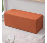 qing yun Cojín cuadrado para reposabrazos de sofá, almohada duradera para reposabrazos de sofá, relleno de espacio de cama largo, cojín de apoyo para brazo de sofá (20 x 20 x 45 cm, naranja)