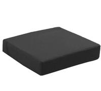 qing yun Cojín grueso y suave para asiento de silla, cómodo, antideslizante, cojín cuadrado para asiento de comedor, para el hogar, cocina, oficina (45 x 45 x 8 cm, negro)