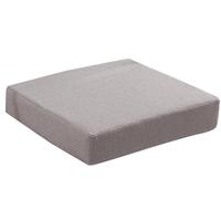 qing yun Cojín grueso y suave para asiento de silla, cómodo cojín antideslizante para asiento de comedor, cojín cuadrado para el hogar, cocina, oficina (25 x 35 x 3 cm, gris)