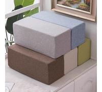 qing yun Cojín para reposabrazos de sofá, cojín grueso para reposabrazos de sofá, relleno de espacio de cama largo, cojín de apoyo para brazo de sofá (20 x 20 x 50 cm, gris)