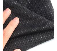 qing yun Tela antideslizante con gel de sílice, 150 cm de ancho, tela antideslizante para coser alfombras, colchones, pantuflas y cojines de sofá (150 x 400 cm, negro)