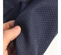 qing yun Tela antideslizante con gel de sílice, 150 cm de ancho, tela antideslizante para coser alfombras, colchones, pantuflas, sofá, cojín (150 x 50 cm, azul oscuro)