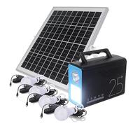 QINGDONGDZA Generador Solar portátil,estación de energía portátil de 100 W con Panel Solar de 40 W,con Toma de Corriente de CA para Uso doméstico,Linterna LED,RV,Aventura de Campamento al Aire Libre